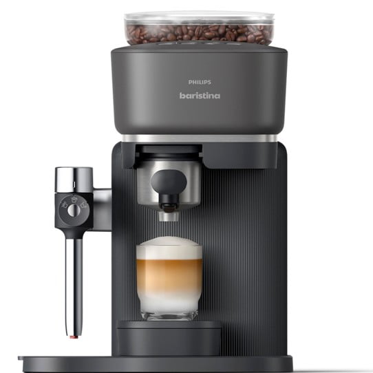 Philips Baristina Latte Automatic Espresso Machine, Black