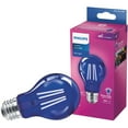 thumbnail image 1 of Philips Blue A19 Medium 4W Indoor/Outdoor LED Decorative Party Light Bulb 568865, 1 of 2