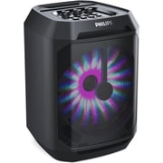 Philips Portable Bluetooth Party Speaker with 8-Inch Woofer and Dynamic Bass Boost, 30W, 7Hrs Play Time, USB-C, Black