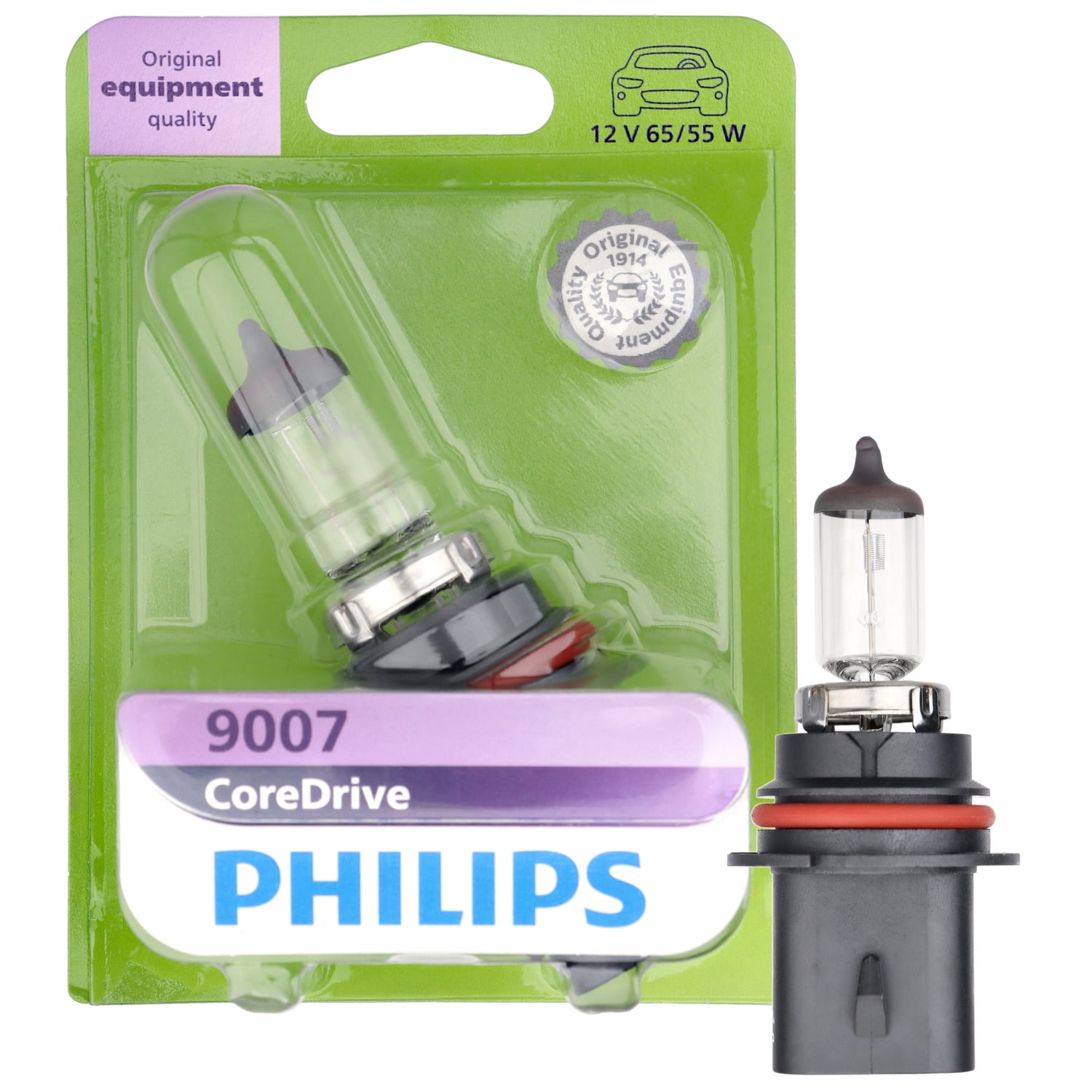 Philips CoreDrive 9007 Halogen Headlight Bulb, 1 Pack, Fits Select Vehicles