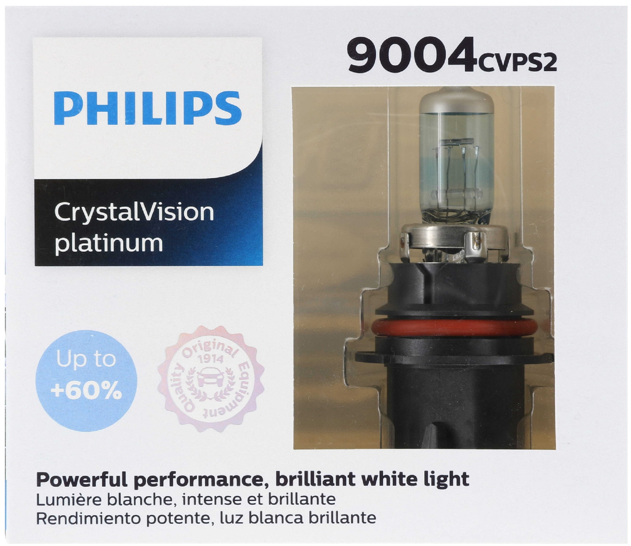 Philips Crystal Vision Platinum 9004 65/45W Two Bulbs Headlight