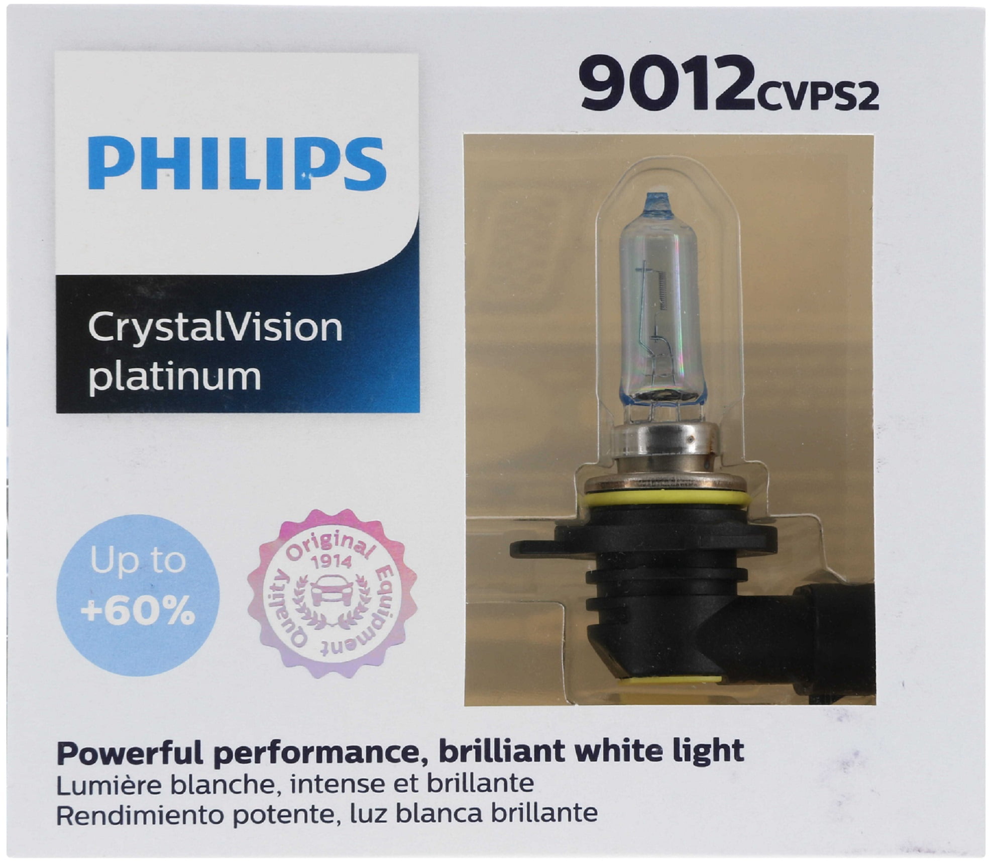 Philips 9012 HIR2 12V 55W Standard Halogen Headlight Bulb, 1 Pack