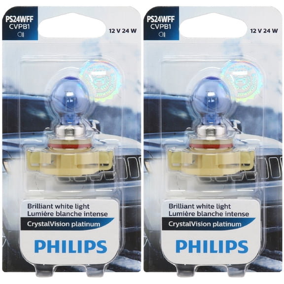 Philips Crystal Vision Platinum PS24W FF 5202 24W Two Bulbs Fog Light