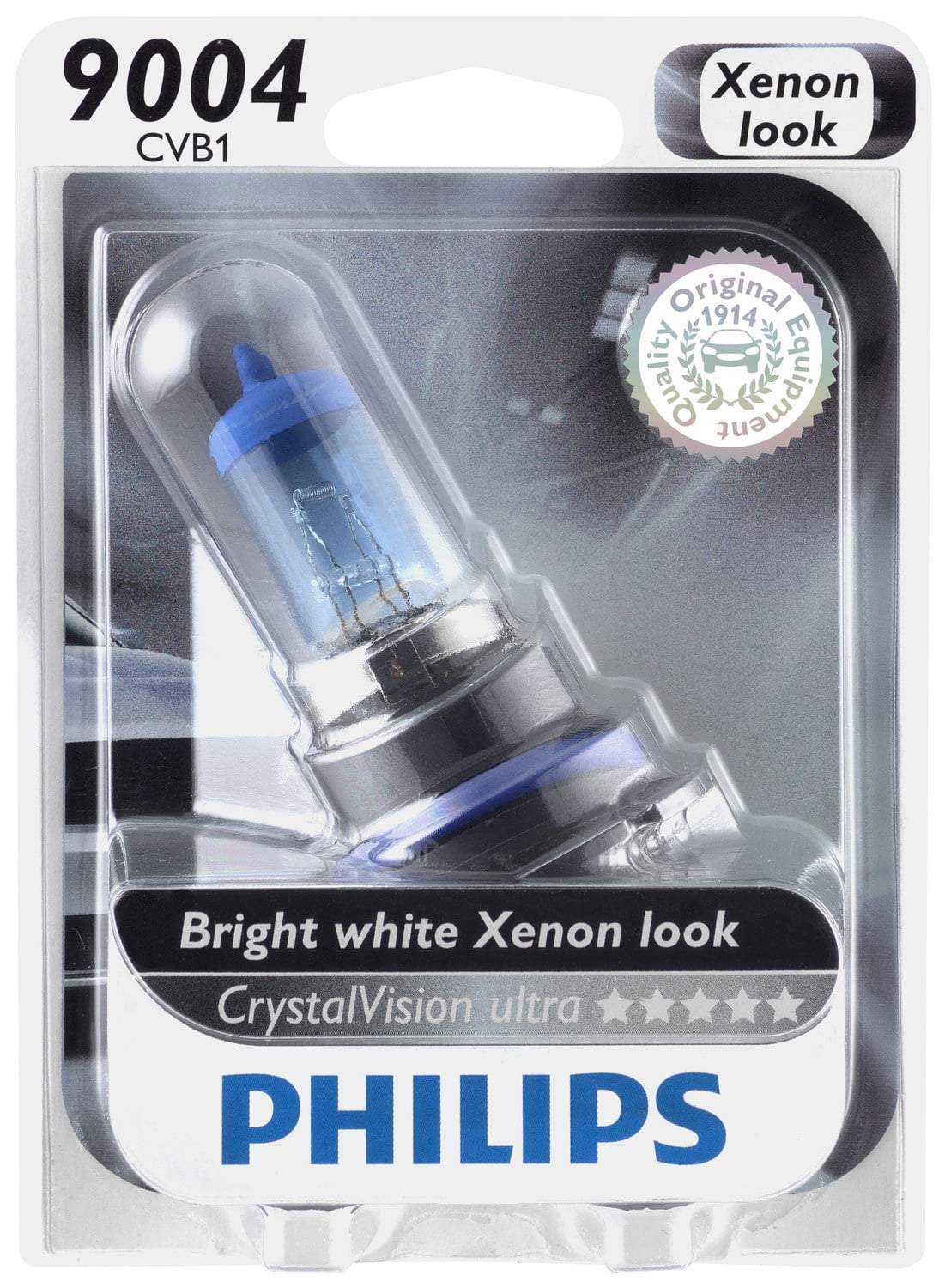 Philips Crystalvision Ultra Headlight 9004, P29T, Clear, Always Change In Pairs!