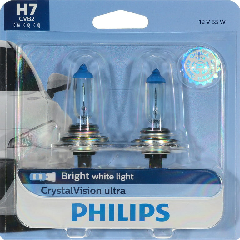 Philips Cristal Visión Platino H7 55W Dos Bombillas Luz Giro Esquina  Replace OE 