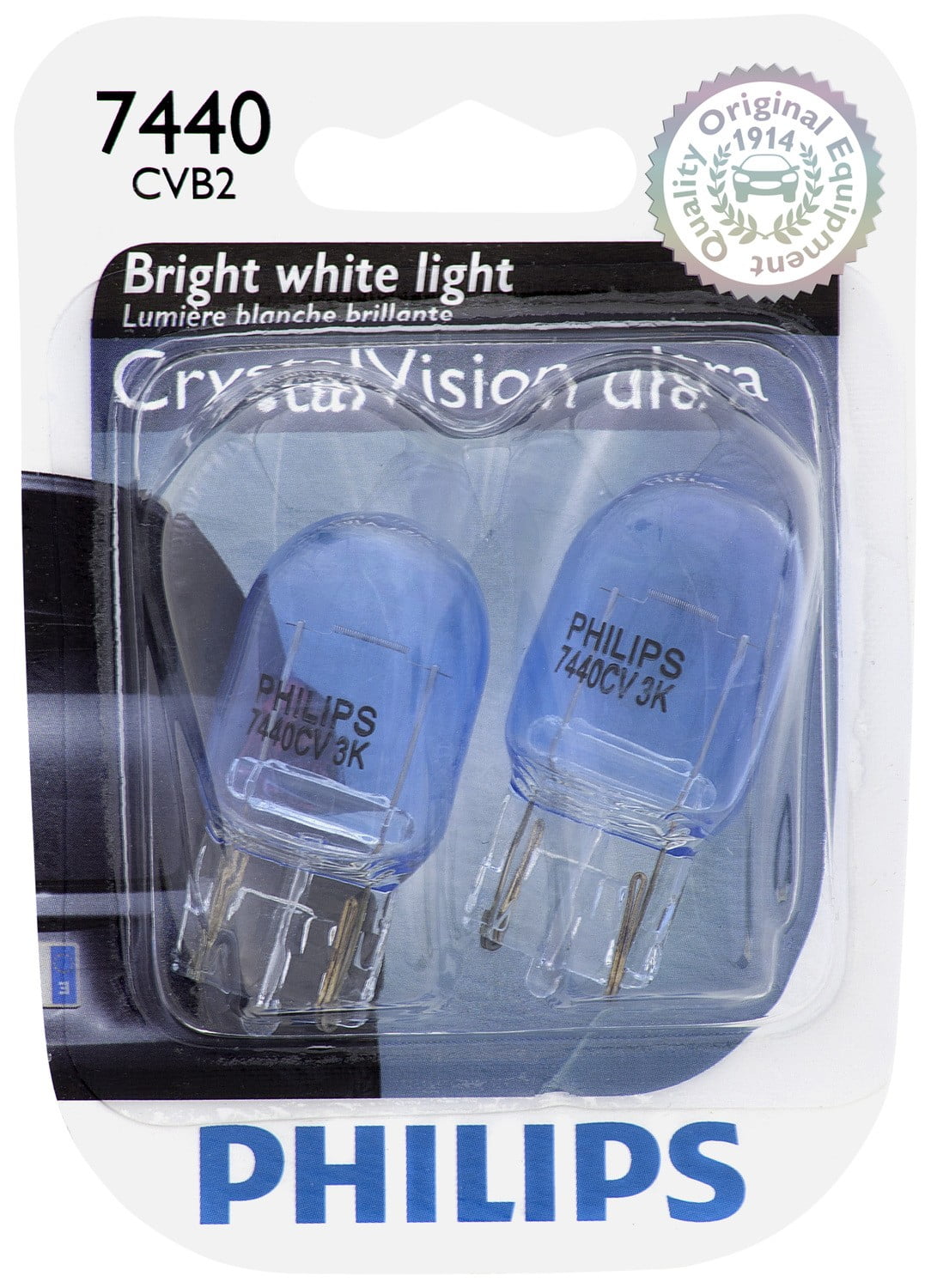 Philips CrystalVision ultra miniature 7440, Pack of 2