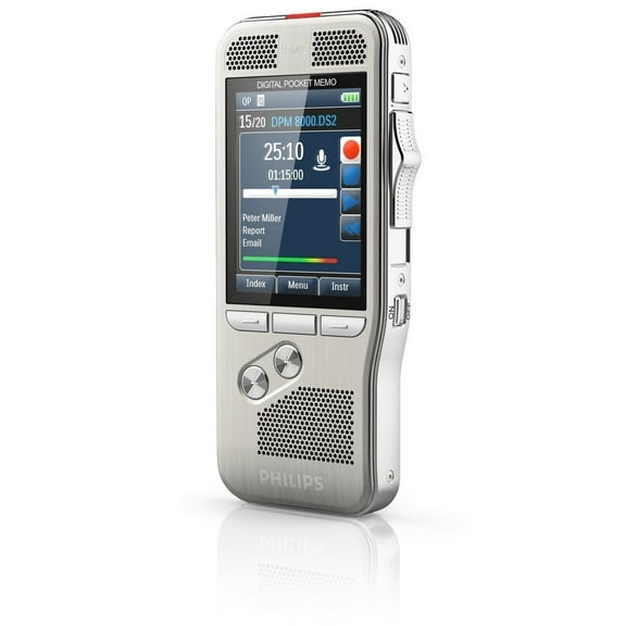 Philips DPM-8000 Professional Digital Pocket Memo with Cradle and Speechexec Pro Software