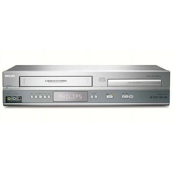 Pre-Owned Philips DVP3150V/37 DVD/VCR Combo AV, Replacement Remote, Quick Start Guide.