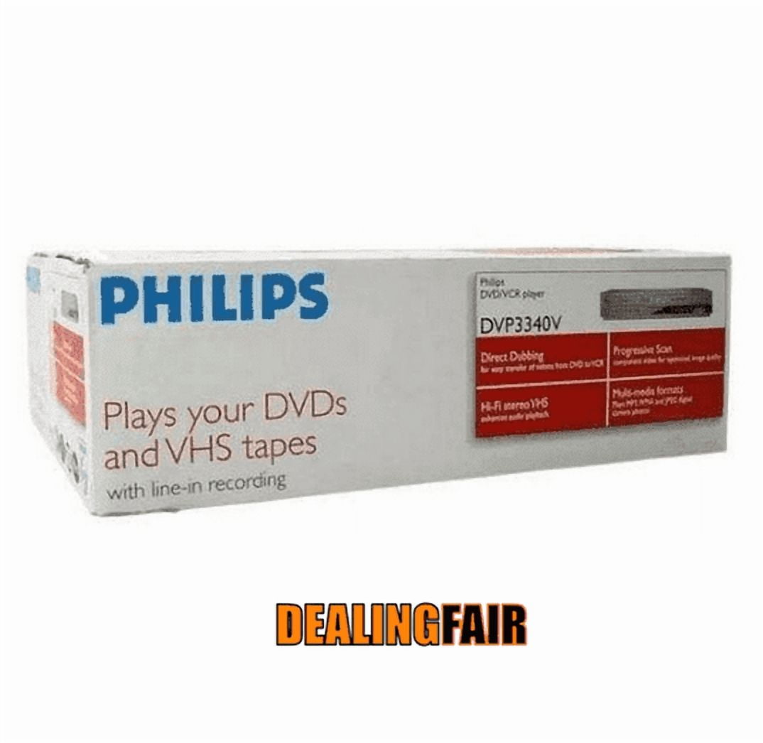 Philips DVP3340V DVD VCR Combo Player with HDMI, CD & Remote