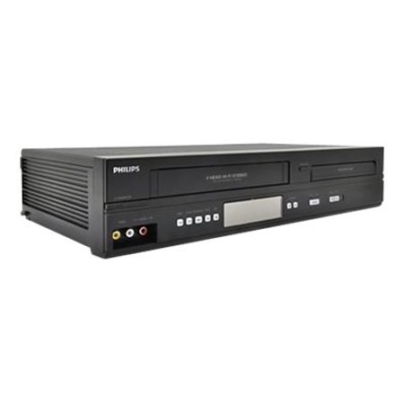 Pre-Owned Philips DVP3345VB DVD/VCR Combo with Remote, Quick Start Guide, A/V Cables and HDMI Converter