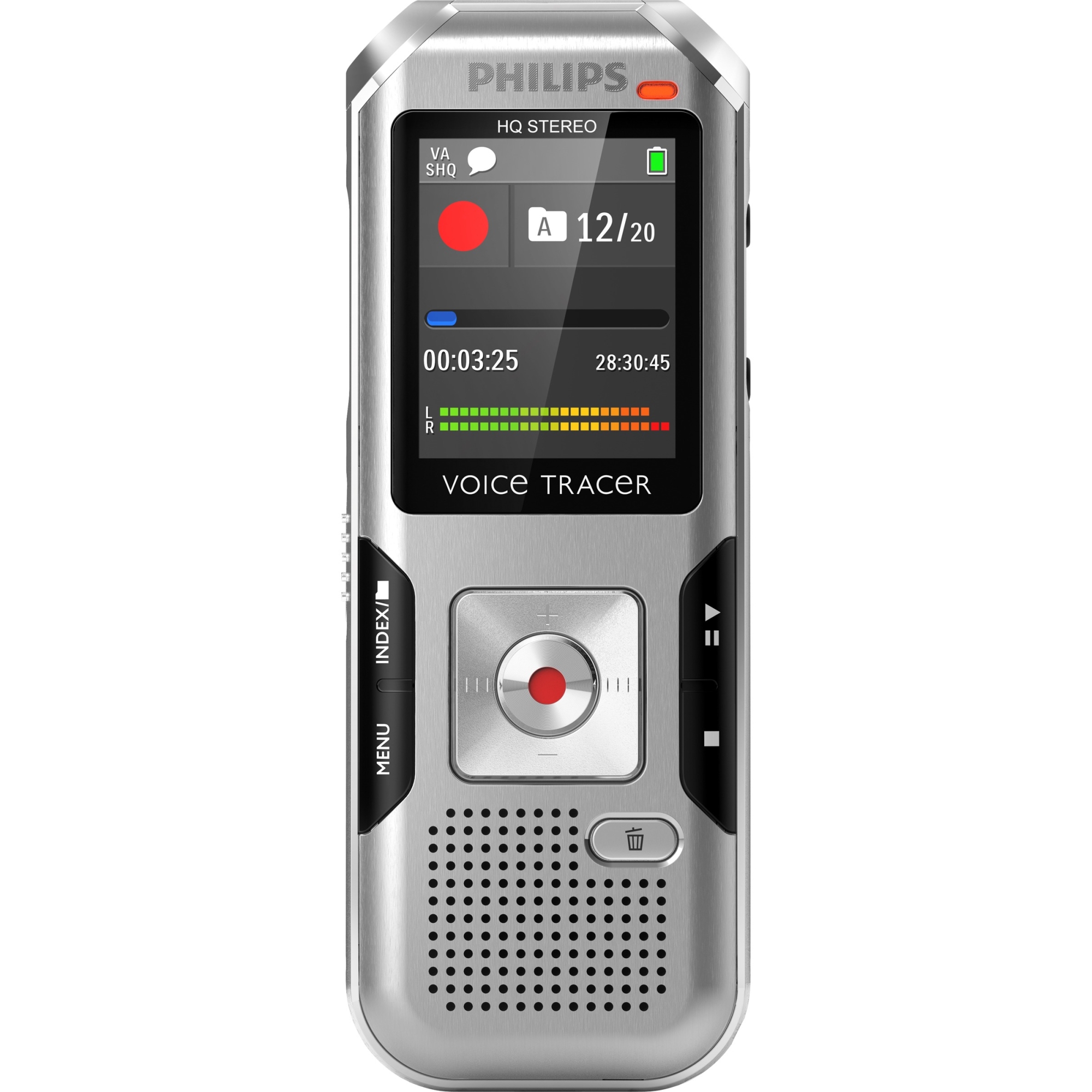 Philips DVT4000 4GB Expandable Digital Voice Recorder with AutoAdjust and Large LCD Color Display - image 1 of 4