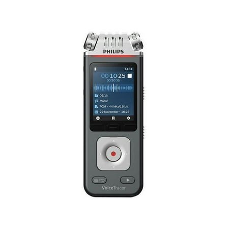 Philips - VoiceTracer DVT7110 Audio with Video Recorder - Silver