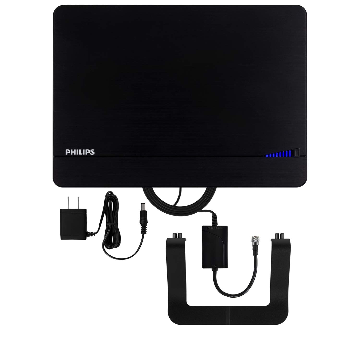 Philips Elite Black Indoor Amplified HDTV Signal Finder Antenna