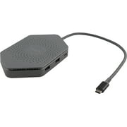 Philips Elite USB-C Travel Docking Station with Qi Wireless Charging, Silver, DLK9121C/27