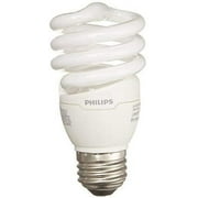 Philips Energy Saver Compact Fluorescent T2 Twister Household Light Bulb: 2700-Kelvin, 13-Watt 60-Watt Equivalent, E26 Medium Screw Base, Soft White, 4-pack, 417079