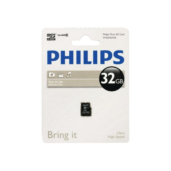 Philips FM32MD45B - Flash memory card - 32 GB - Class 10 - microSDHC