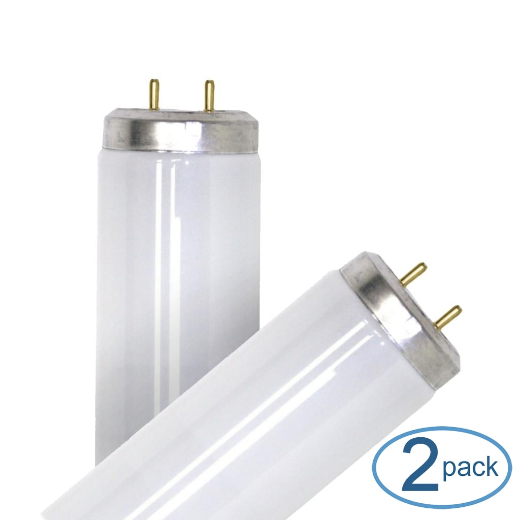 Philips Fluorescent 20W Cool White Tube Light Bulbs, Durable (2 Pack)