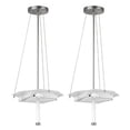 thumbnail image 1 of Philips Forecast Taylor 3 Light Pendant Fixture, Satin Nickel Finish  (2 Pack), 1 of 4
