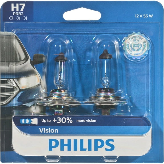 Philips H7 Clear Halogen Automotive Bulb 2 Pack