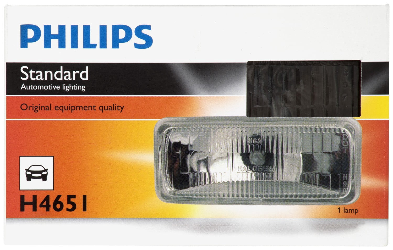 Philips Standard Sealed Beam H4651, Pack of 1