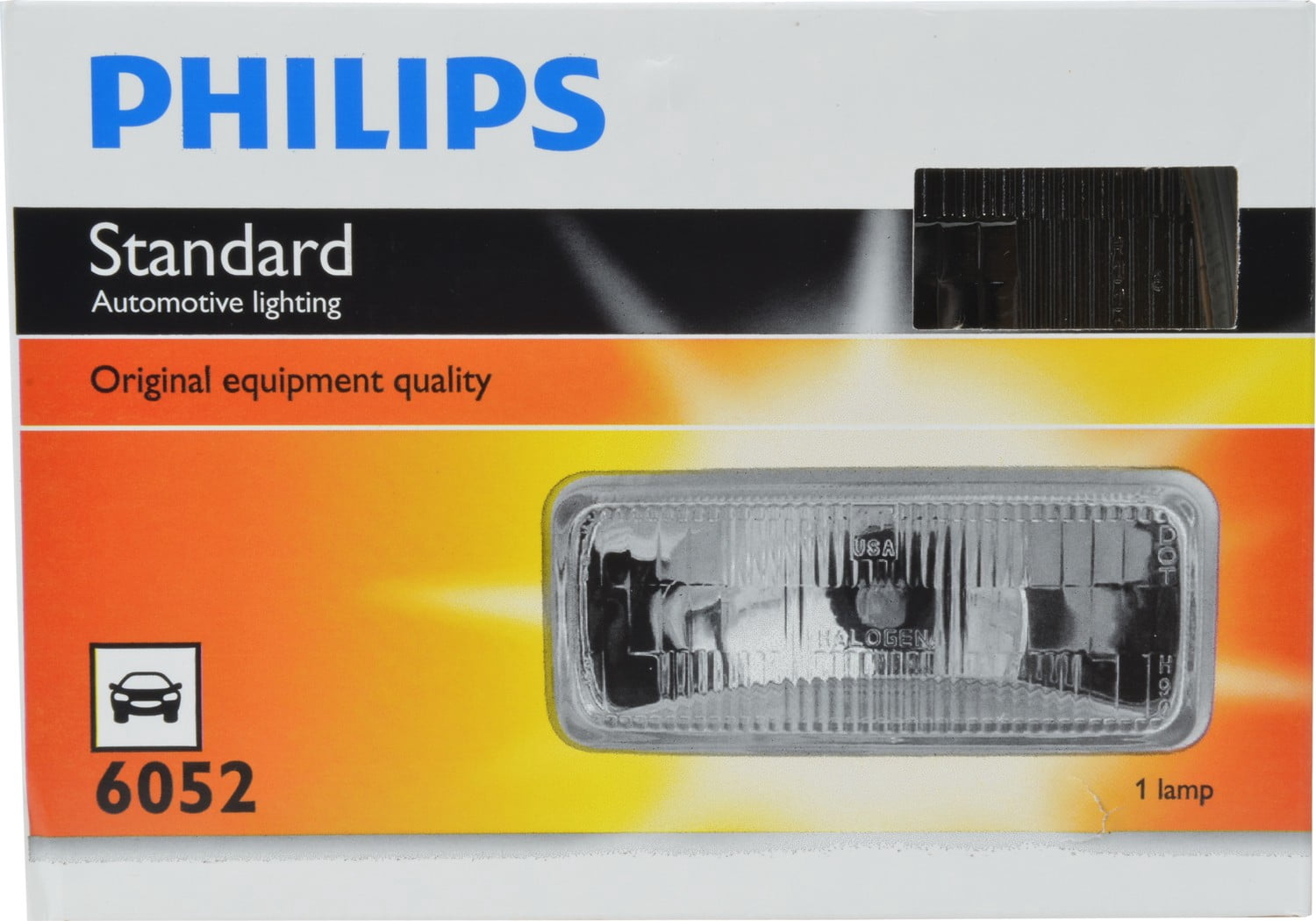 Philips Standard Sealed Beam 6052, Pack of 1