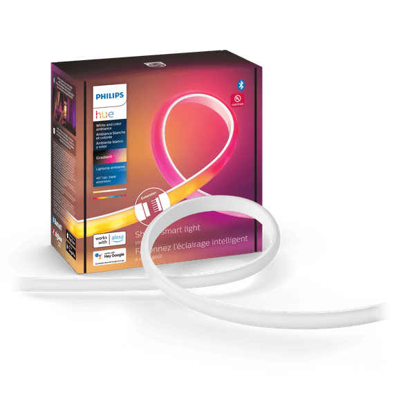 Philips Hue Ambiance Gradient Light Strip Extension, White LED, Indoor Use