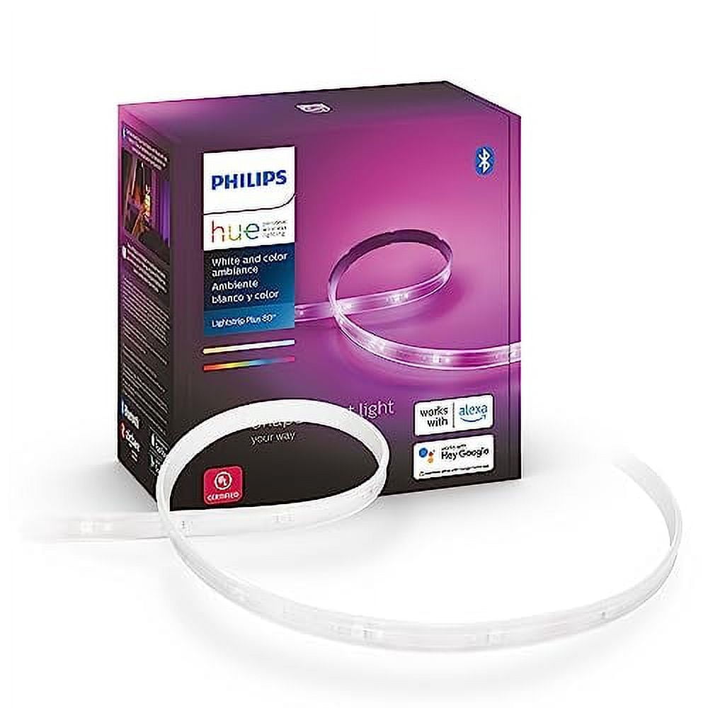 Philips Hue Indoor 6Foot Smart LED Light Strip Plus Base Kit Color