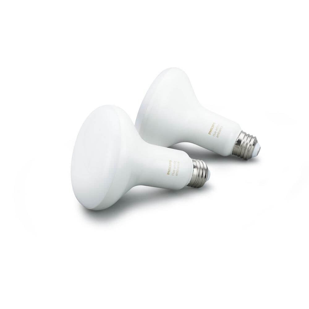 Hue 548594 White Ambiance BR30 Bluetooth Smart LED Bulb (2-Pack)