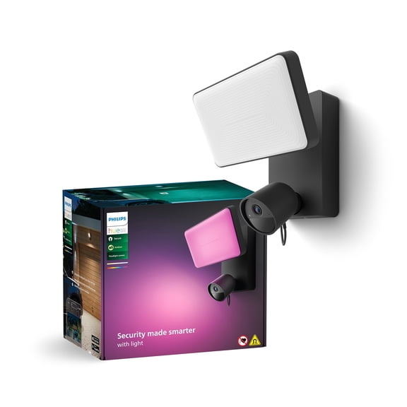 Philips Hue Secure Outdoor Floodlight + Camera Bundle