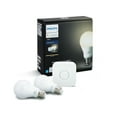thumbnail image 1 of Philips Hue White A19 Smart Light Starter Kit, 60W LED, 2-Pack, 1 of 9
