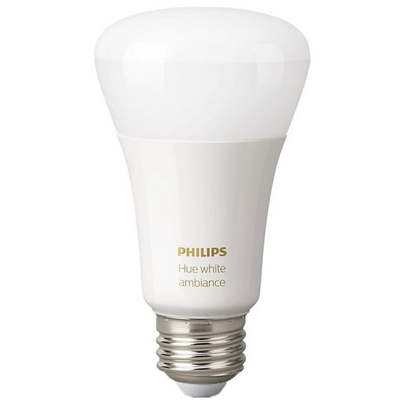 Philips Hue White Ambiance A19 Bluetooth Smart LED Bulb 2-Pack, White