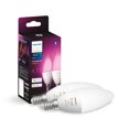 Philips Hue White And Colour Ambiance Smart Light Bulb 2 Pack With