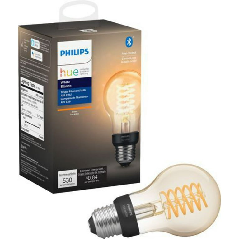 Free Shipping Philips Hue White LED light bulb shape A19 E26 7 W equivalent 40 W 2100 K Walmart