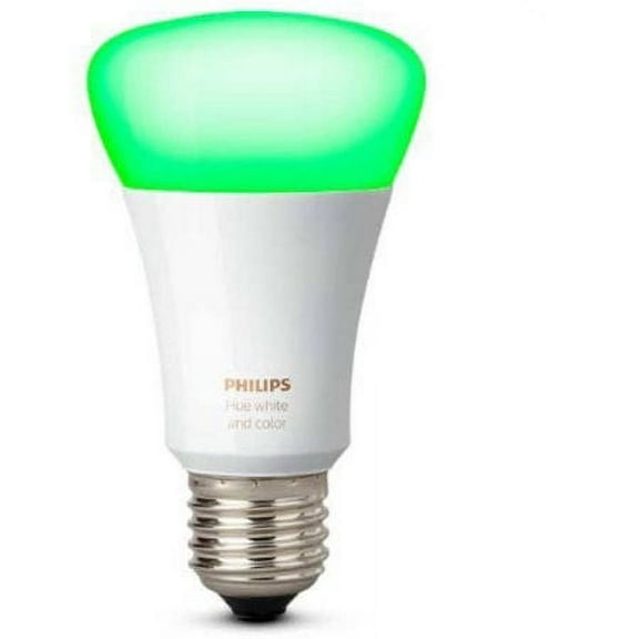 Philips Hue White and Color Ambiance A19 Smart Light Bulb, 60W LED, 1-Pack