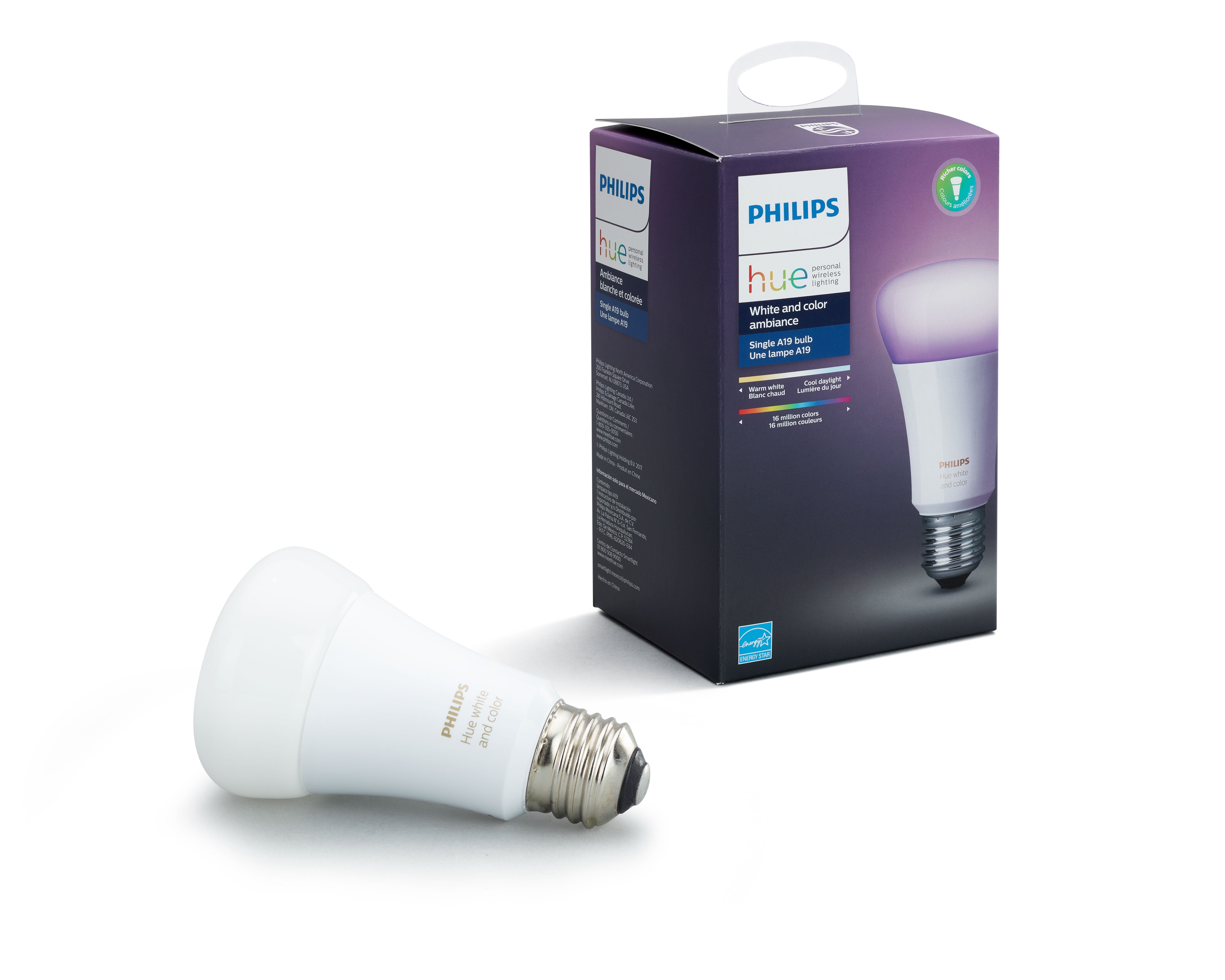 LED-Lampe 'Hue White & Color Ambiance' E27 9 W