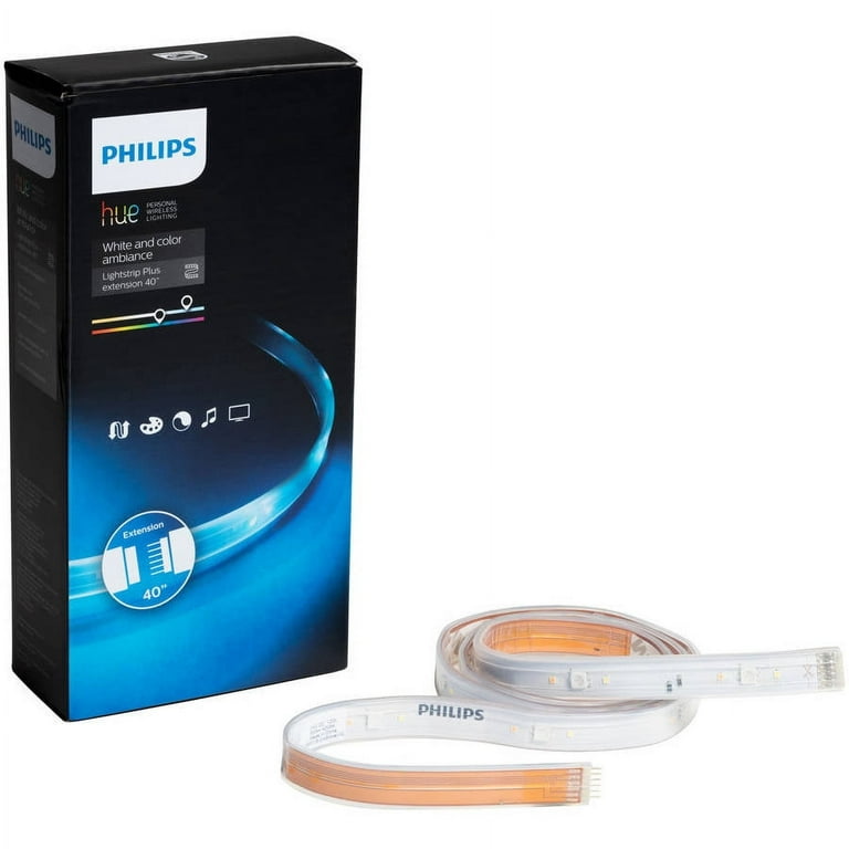 Ledrise - High Performance Led Lighting Philips Hue White and Color  Ambiance Lightstrip Plus Extension 1m 950lm