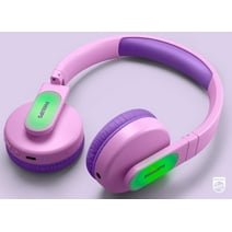 Philips K4206 Kids Wireless on-Ear Headphones, Bluetooth and cable connection, 85dB Limit for safer hearing, 28 hours play time, Parental controls available via Philips Headphones app