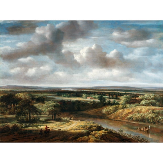 Philips Koninck River Landscape Painting Extra Large XL Wall Art Poster Print