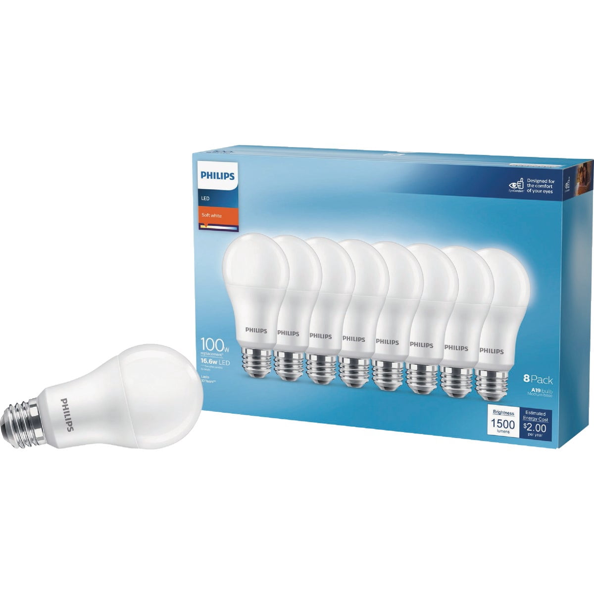 Philips Lighting LED Master A19 LED Bulb - Non-Dimmable, 1500 Lumen, Soft White - 24 Pack