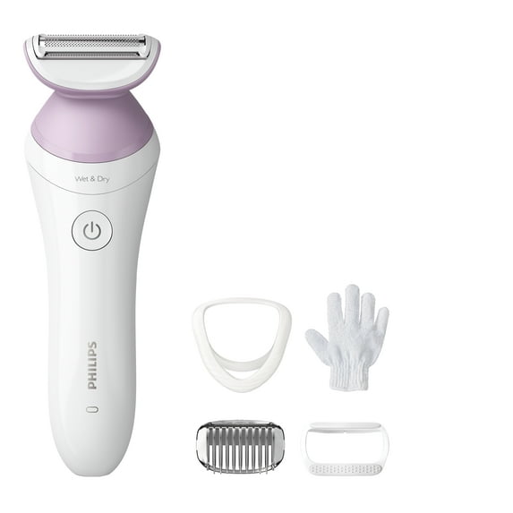 Philips Lady Electric Shaver Series 6000, Cordless with 4 Accessories