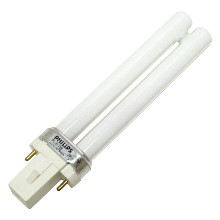 Kleuterschool geld heldin Philips Lighting 148734 PL-S Linear Compact Fluorescent Lamp 7.1 Watt 2-Pin  G23 Base 400 Lumens 82 CRI 4100K Cool White Alto - Walmart.com