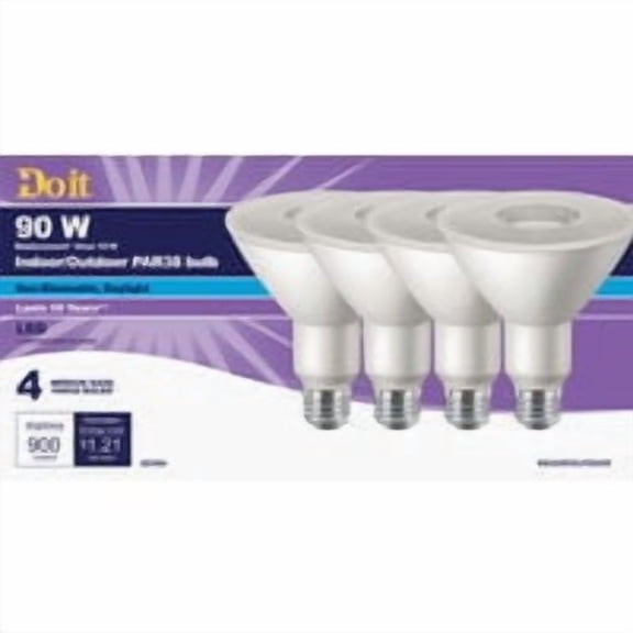 Philips Lighting Co Do it PAR38 Medium LED Floodlight Light Bulb, Title 20 - Pack of 2 Bulk Case Pack