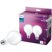 Philips Lighting LED Master G25 Ultra Definition LED Bulb - Dimmable, Daylight 5000K - 2 Pack