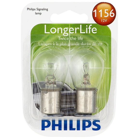 Philips Longerlife Miniature 1156Ll, Clear, Twist Type, Always Change In Pairs!
