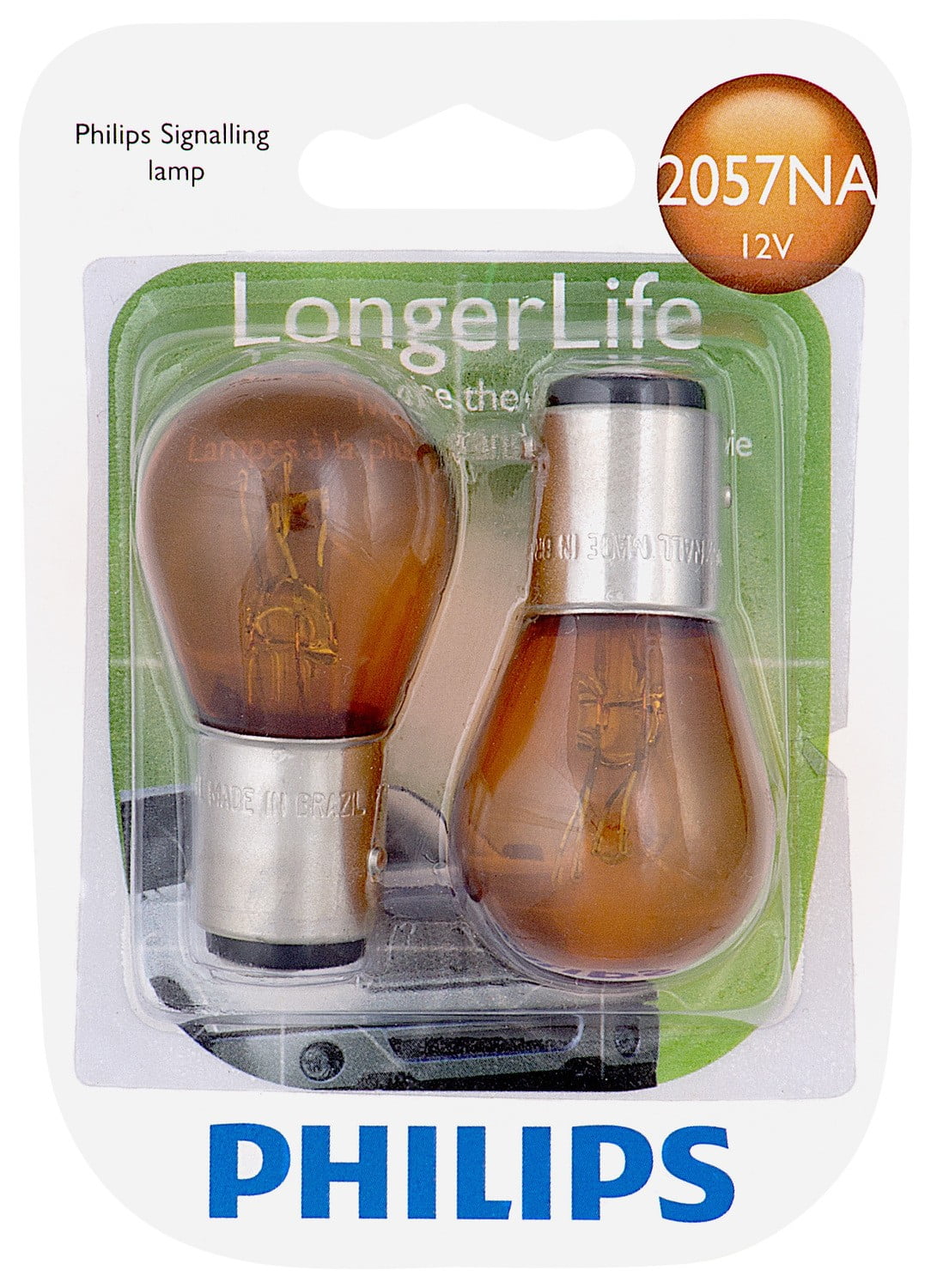 Philips Longerlife Miniature 2057Nall, Amber, Twist Type, Always Change In Pairs!