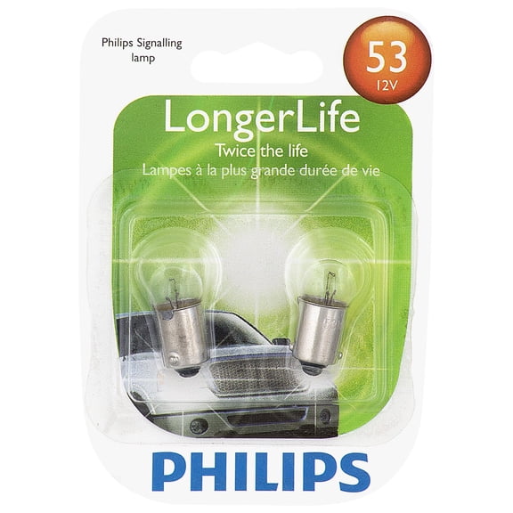 Philips LongerLife Miniature 53LL, Pack of 2