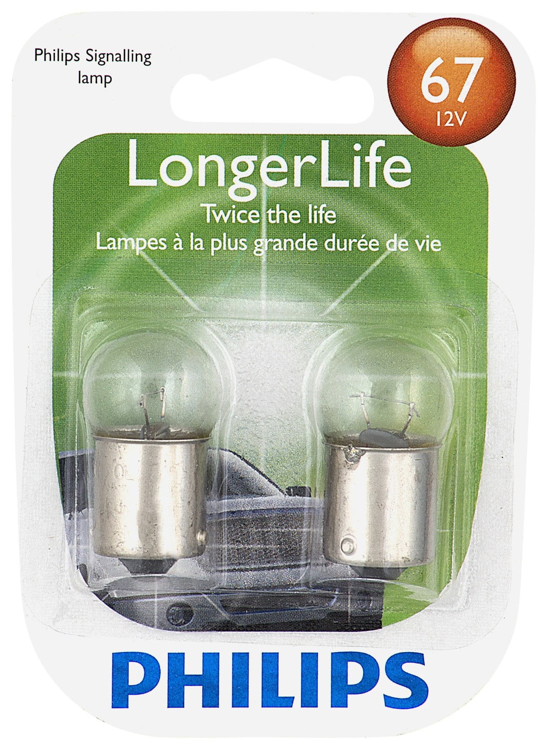 Philips LongerLife Clear Glass Miniature Bulb 2-Pack