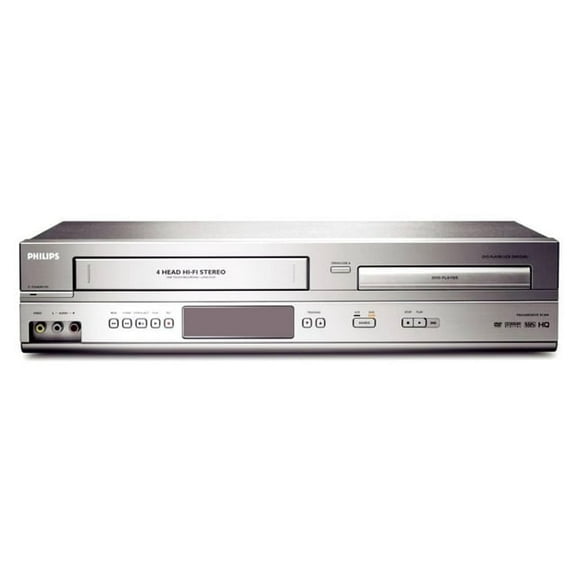 Pre-Owned Philips DVP3345V DVD/VCR Combo Player w/ Original Remote, Manual, A/V Cables, & HDMI Converter