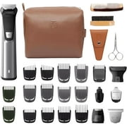 Philips Mens Grooming Trimmer Hair Cutting Razor Body Groomer for Men Shaving Kit, Beard Trimmer, Head Trimmer Norelco MultiGroom 9000 Mens Hair Clippers Set, Ear and Nose Trimmer Face Shavers MG7791