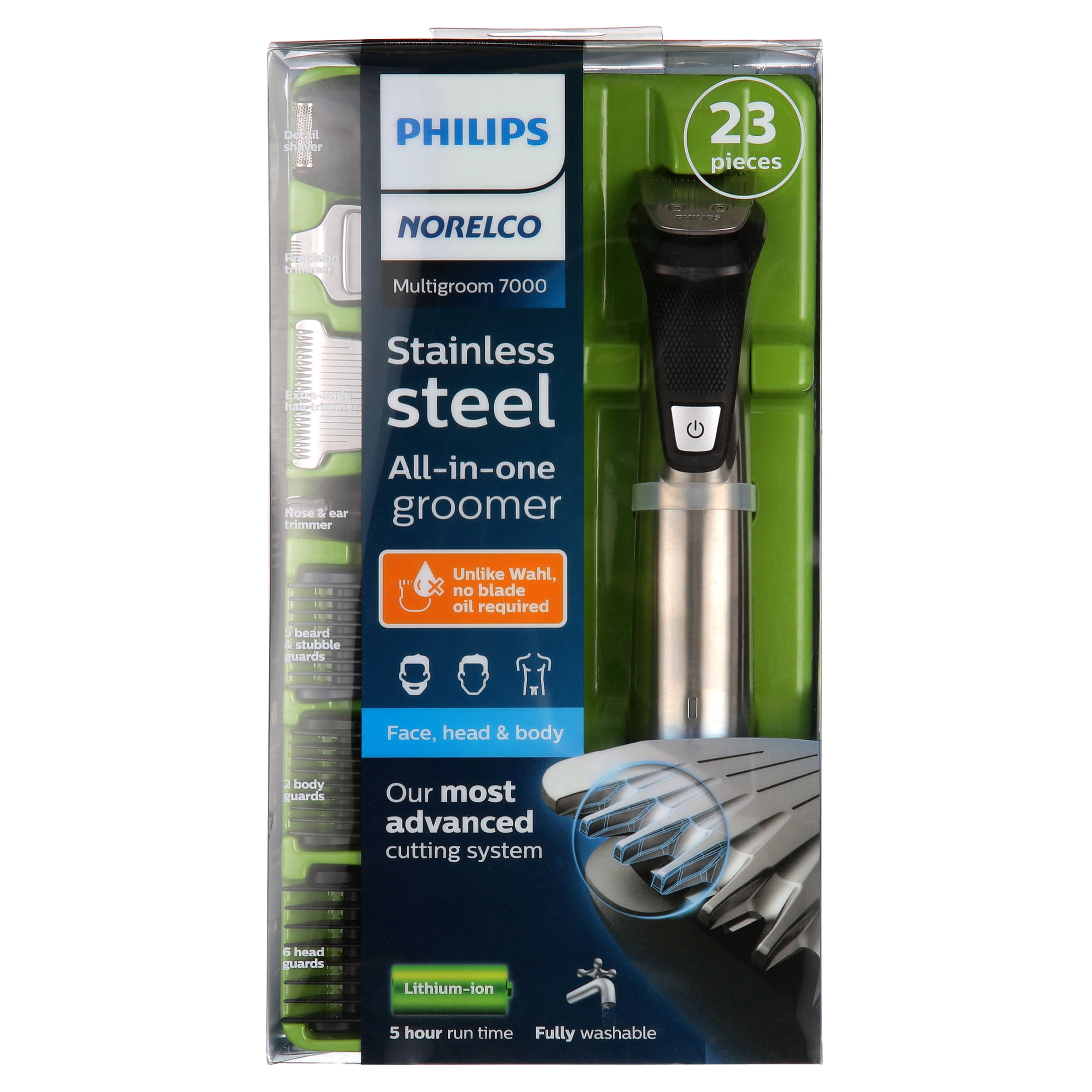 Philips Norelco MG7750/49 Multigroom Beard & Body Trimmer with 23